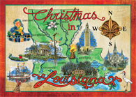 Louisiana Christmas Cards 
